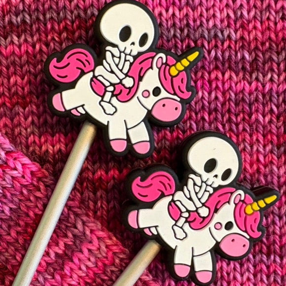Skeleton & Unicorn Needle Stoppers
