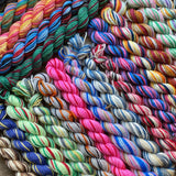 "10-12g Self-Striping Mini Skeins | SOCK weight | Ready to Ship
